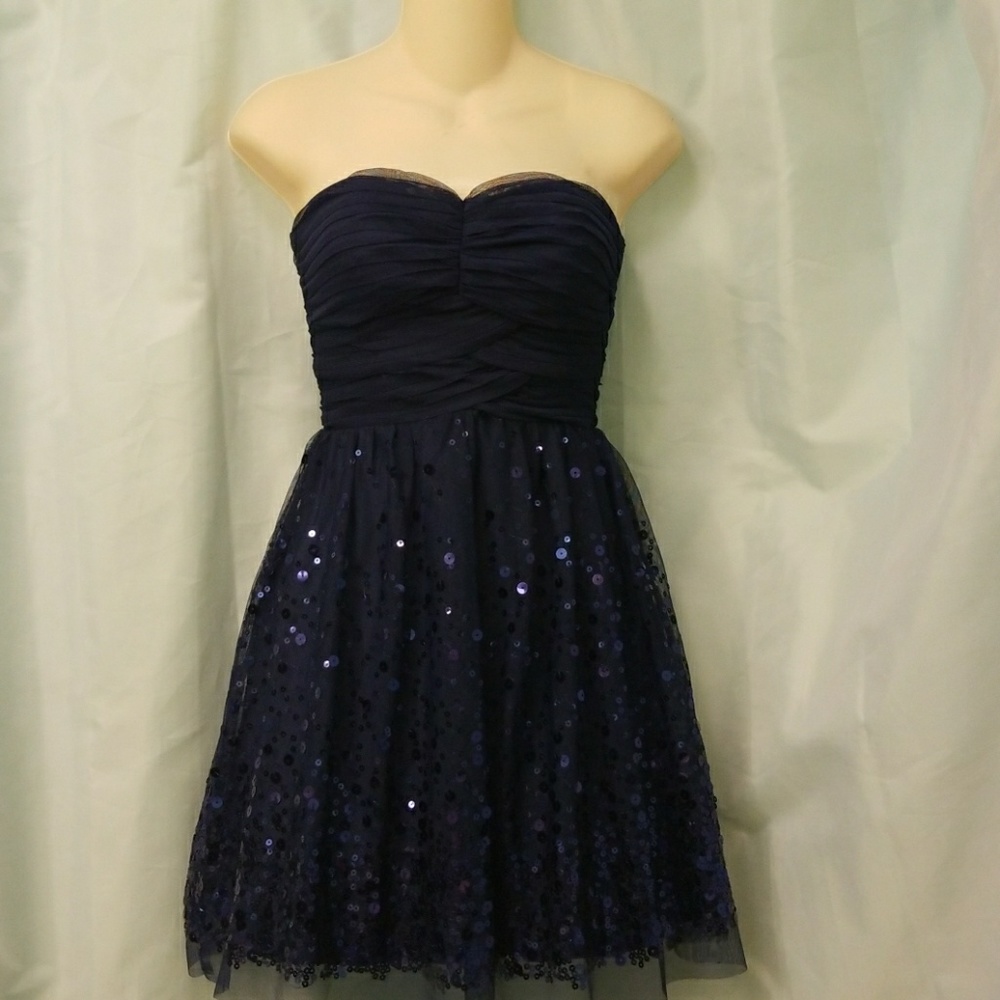Navy Blue Party Dress